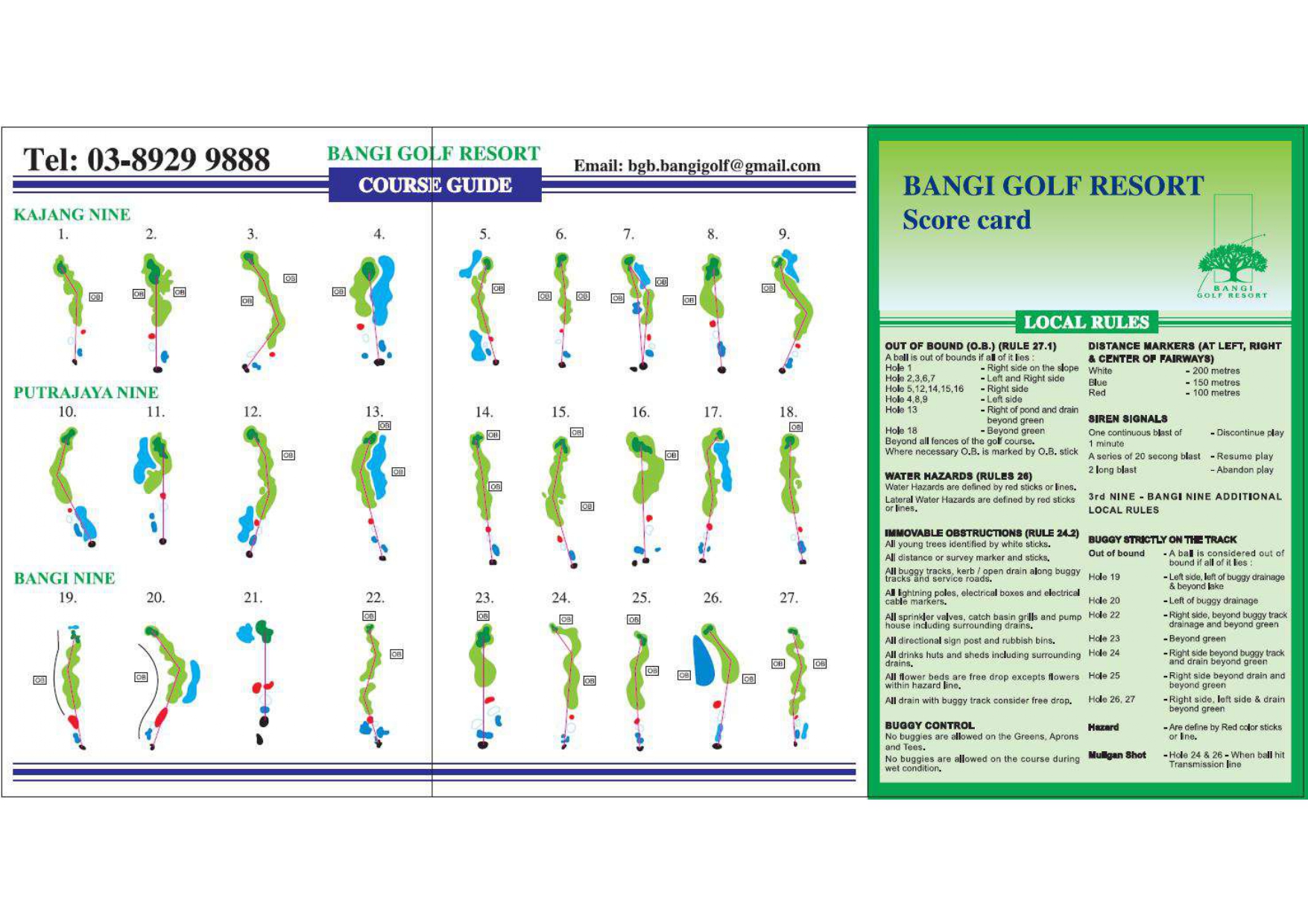 Course Layouts